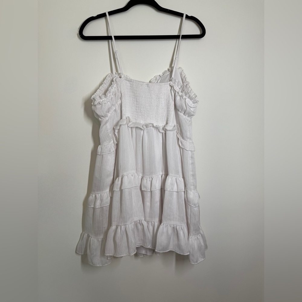 Wild Fable White Smocked Dress - Picture 3 of 5